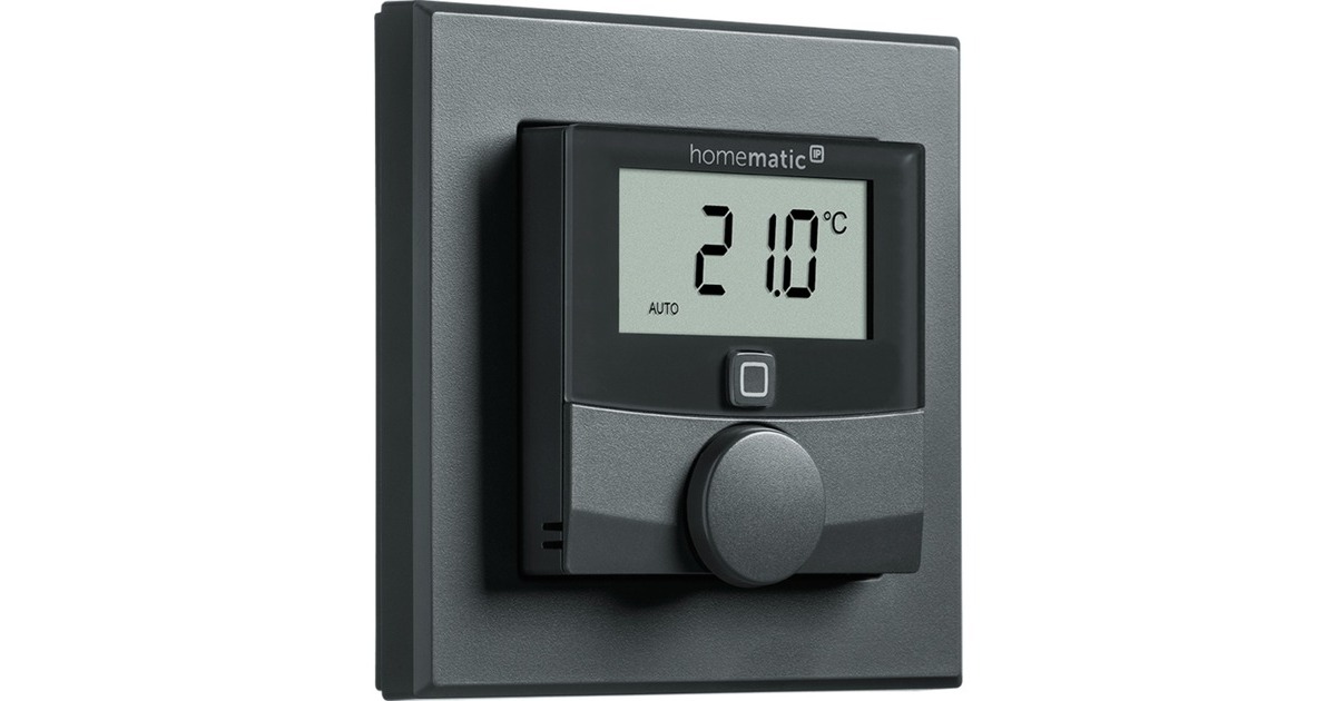 Homematic IP Wandthermostat mit Luftfeuchtigkeitssensor (HmIP-WTH-A)(anthrazit)