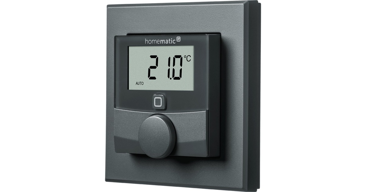 Homematic IP Wandthermostat mit Luftfeuchtigkeitssensor (HmIP-WTH-A)(anthrazit)