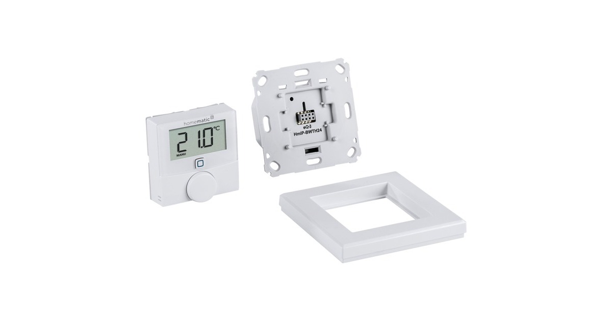 Homematic IP Wandthermostat mit Schaltausgang (HmIP-BWTH24)(für Markenschalter 24V)