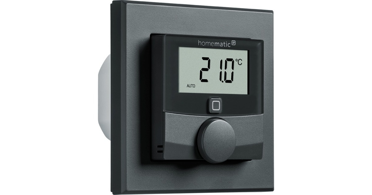 Homematic IP Wandthermostat mit Schaltausgang (HmIP-BWTH-A)(anthrazit, für Markenschalter 230V)