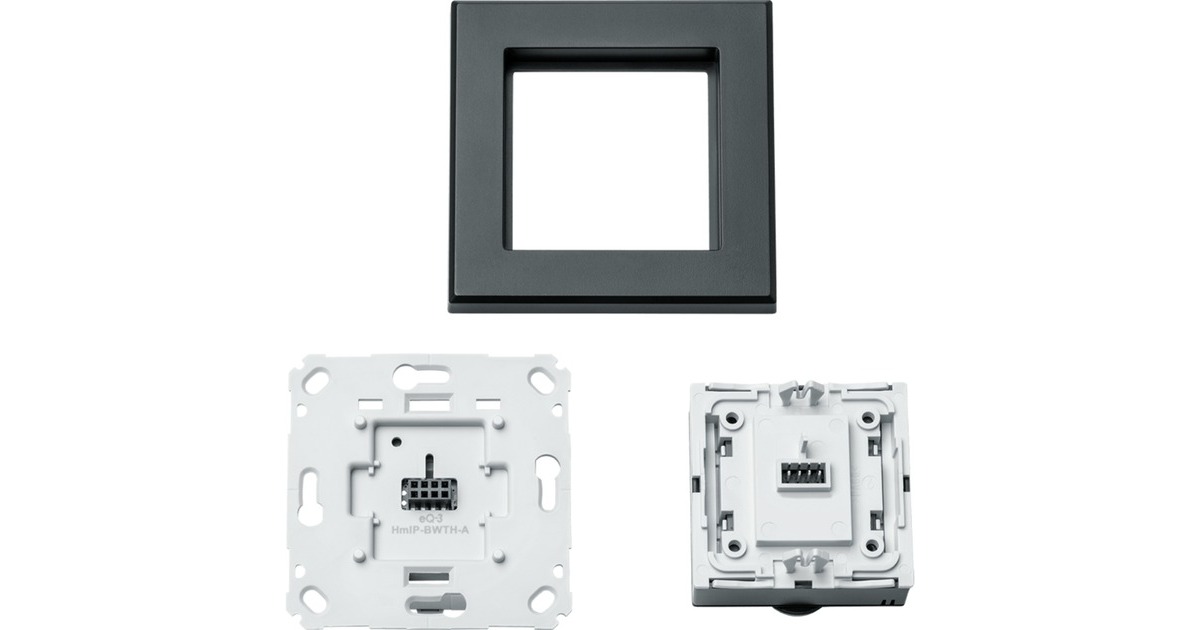 Homematic IP Wandthermostat mit Schaltausgang (HmIP-BWTH-A)(anthrazit, für Markenschalter 230V)