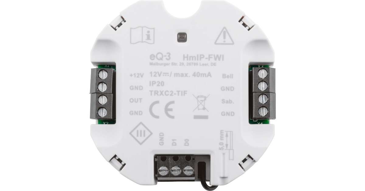 Homematic IP Wiegand Schnittstelle (HmIP-FWI), Schnittstellenerweiterung