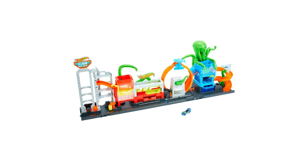 Hot Wheels City Color Reveal Ultimative Auto-Waschanlage Spielset, Spielgebäude(mehrfarbig)