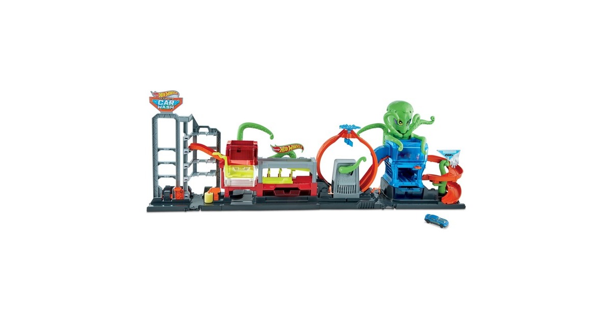 Hot Wheels City Color Reveal Ultimative Auto-Waschanlage Spielset, Spielgebäude(mehrfarbig)