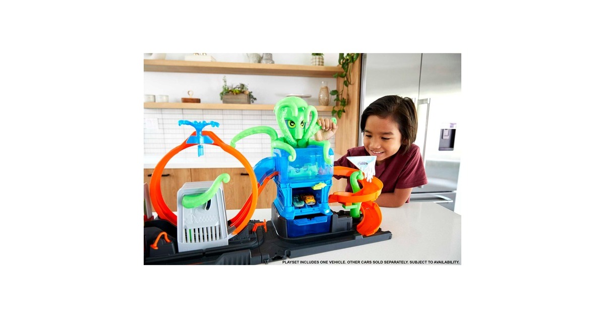 Hot Wheels City Color Reveal Ultimative Auto-Waschanlage, Spielgebäude