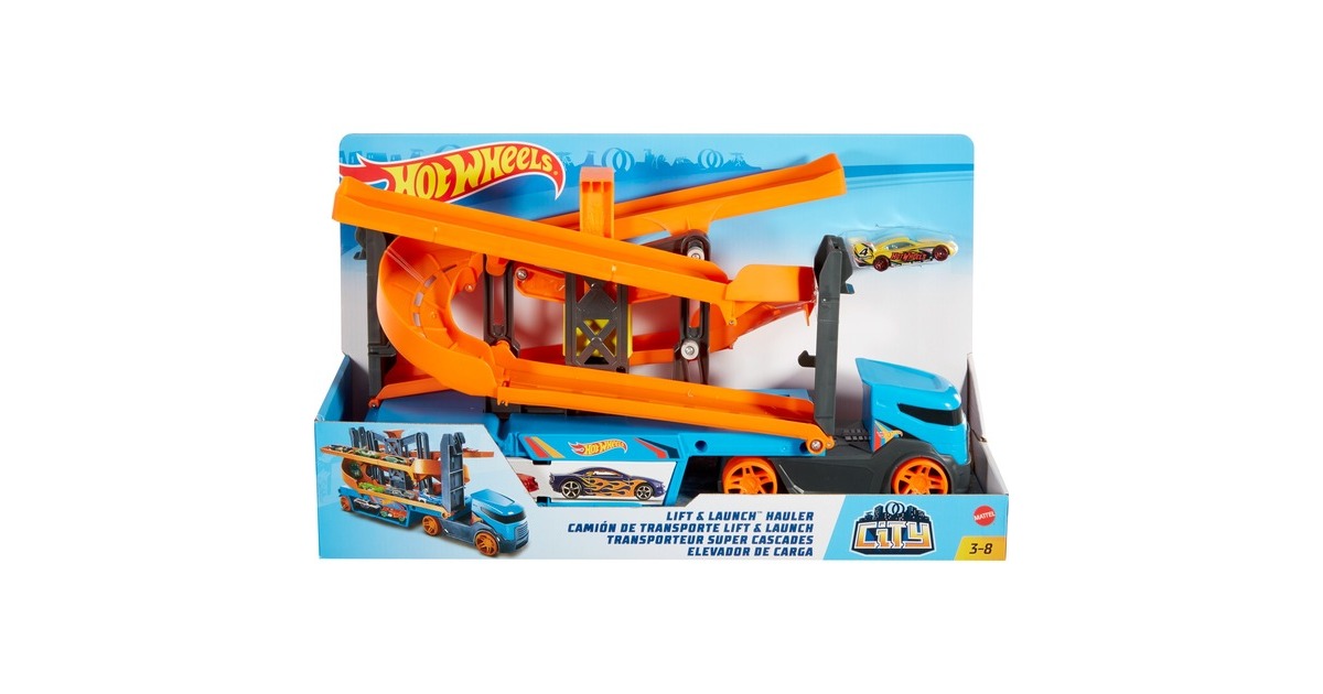 Hot Wheels City Mega Action Transporter, Spielfahrzeug