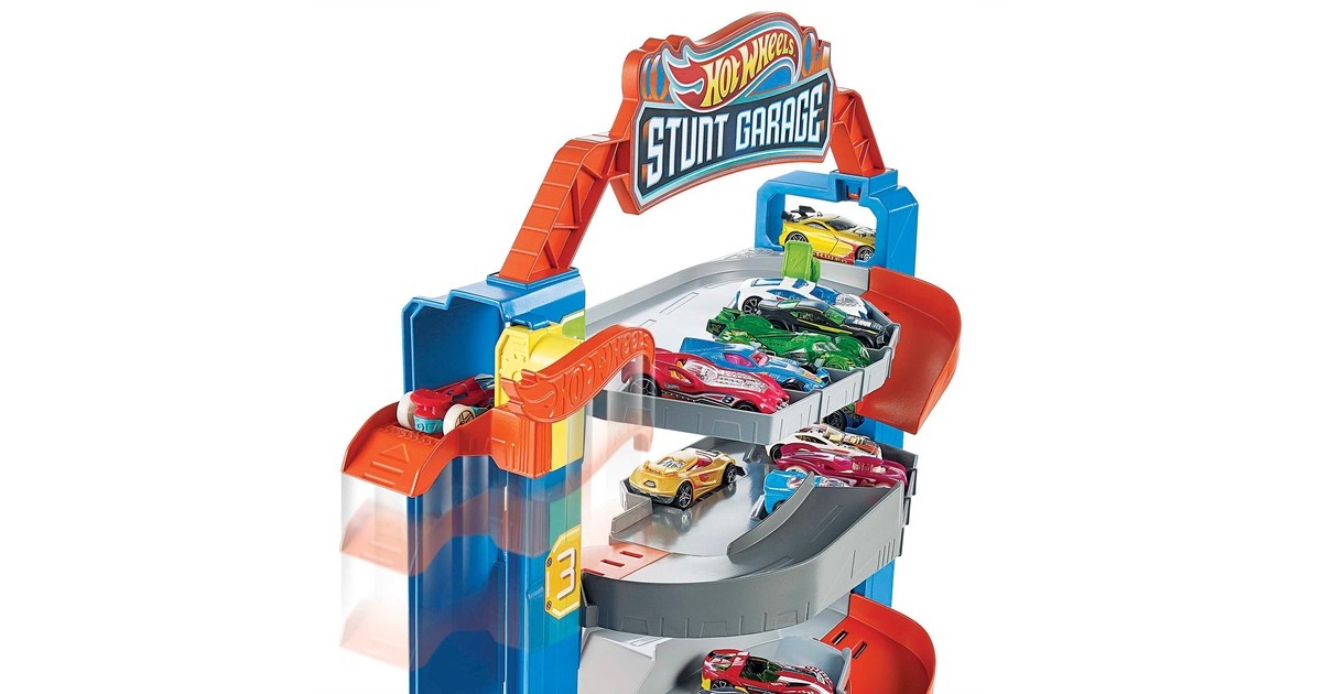Hot Wheels City Stunt Garage Spielset, Spielgebäude
