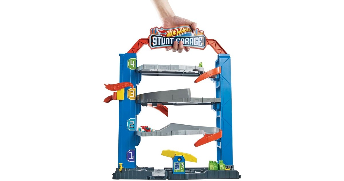 Hot Wheels City Stunt Garage Spielset, Spielgebäude