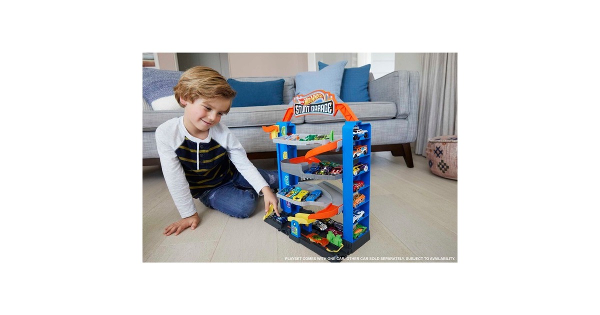 Hot Wheels City Stunt Garage Spielset, Spielgebäude