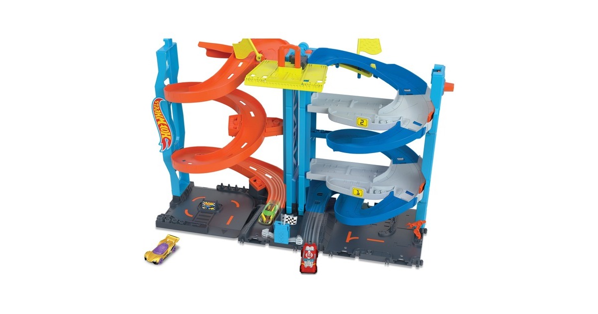 Hot Wheels City Transforming Race Tower, Rennbahn(inkl. 1 Spielzeugauto)
