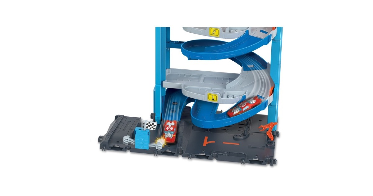 Hot Wheels City Transforming Race Tower, Rennbahn(inkl. 1 Spielzeugauto)