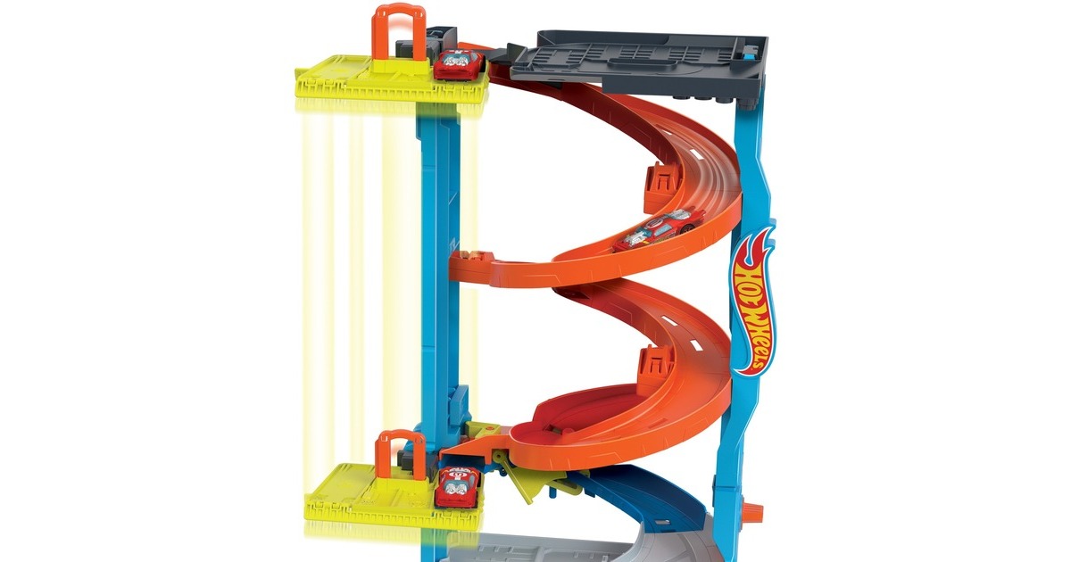 Hot Wheels City Transforming Race Tower, Rennbahn(inkl. 1 Spielzeugauto)