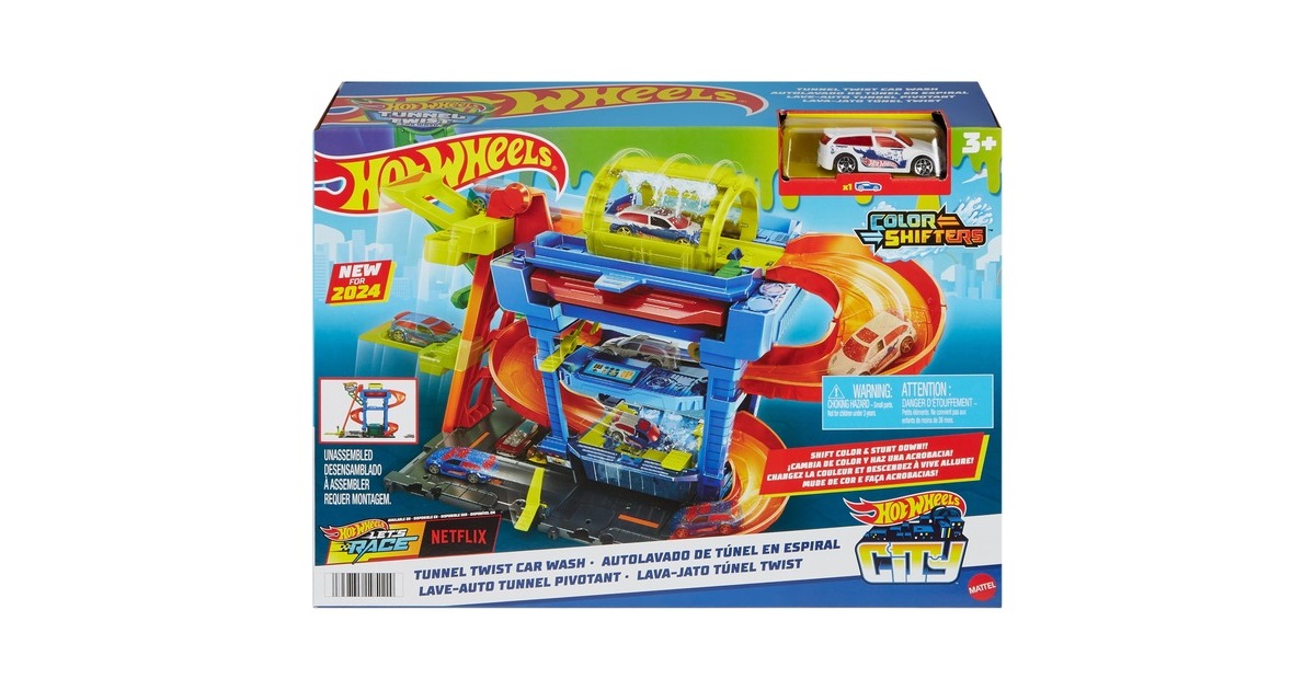 Hot Wheels City Tunnel Twist Waschanlage, Spielgebäude