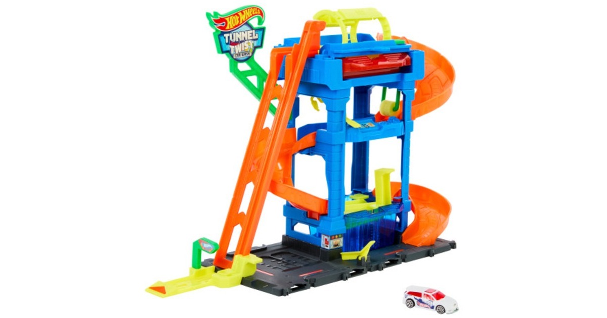 Hot Wheels City Tunnel Twist Waschanlage, Spielgebäude