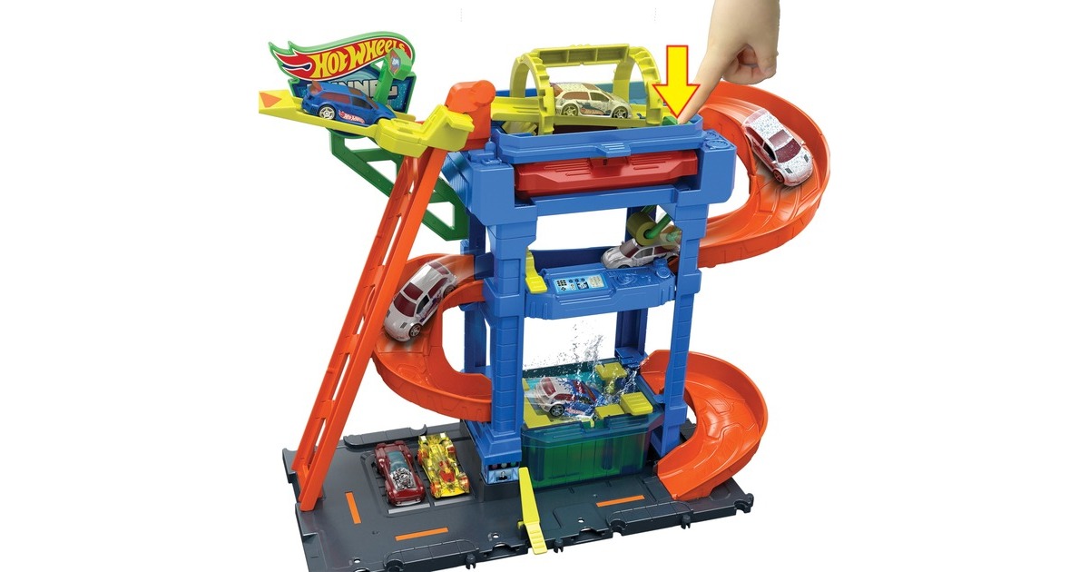 Hot Wheels City Tunnel Twist Waschanlage, Spielgebäude