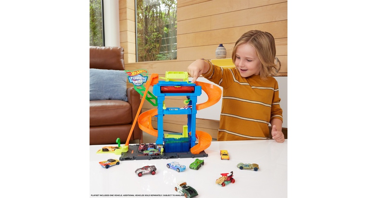 Hot Wheels City Tunnel Twist Waschanlage, Spielgebäude