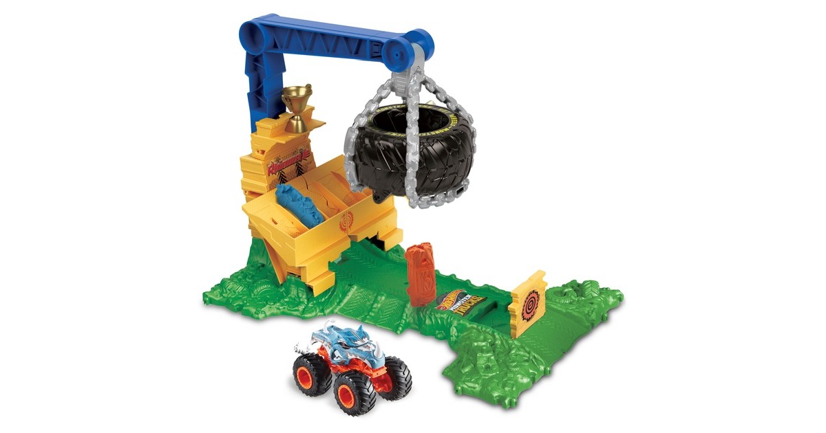 Hot Wheels Hot Wheels Monster Trucks Arena Smashers: Rhinomite Chargin, Spielfahrzeug