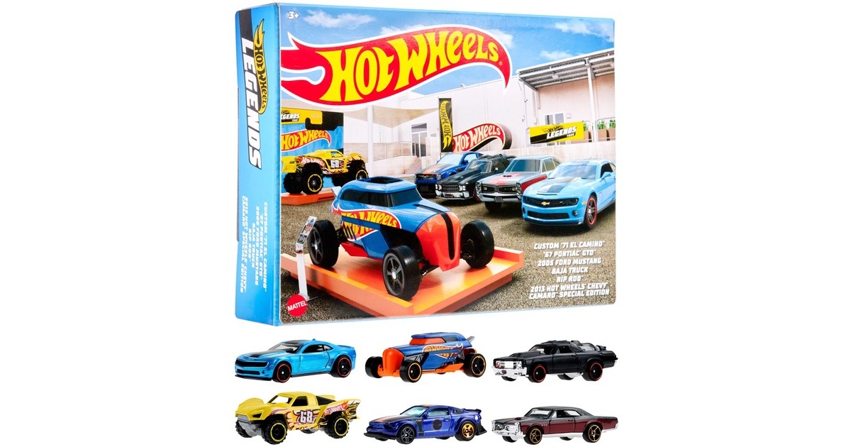 Hot Wheels Legends Themed Multipack, Spielfahrzeug(6er-Pack)