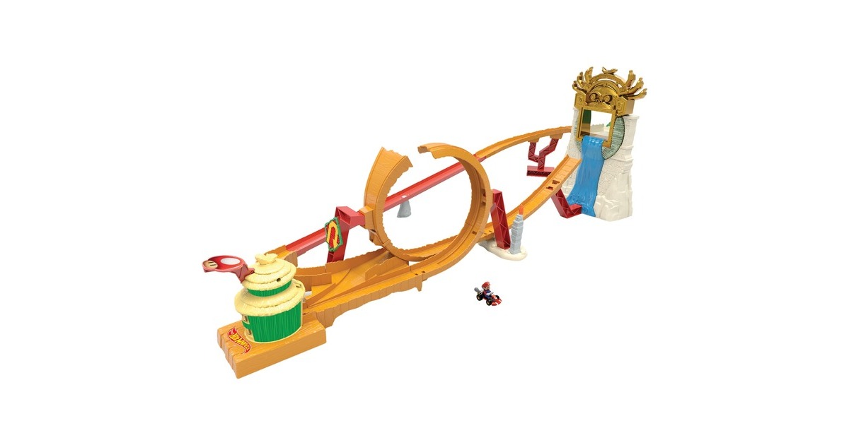 Hot Wheels Mario Kart Kong Island Track Set, Spielfahrzeug