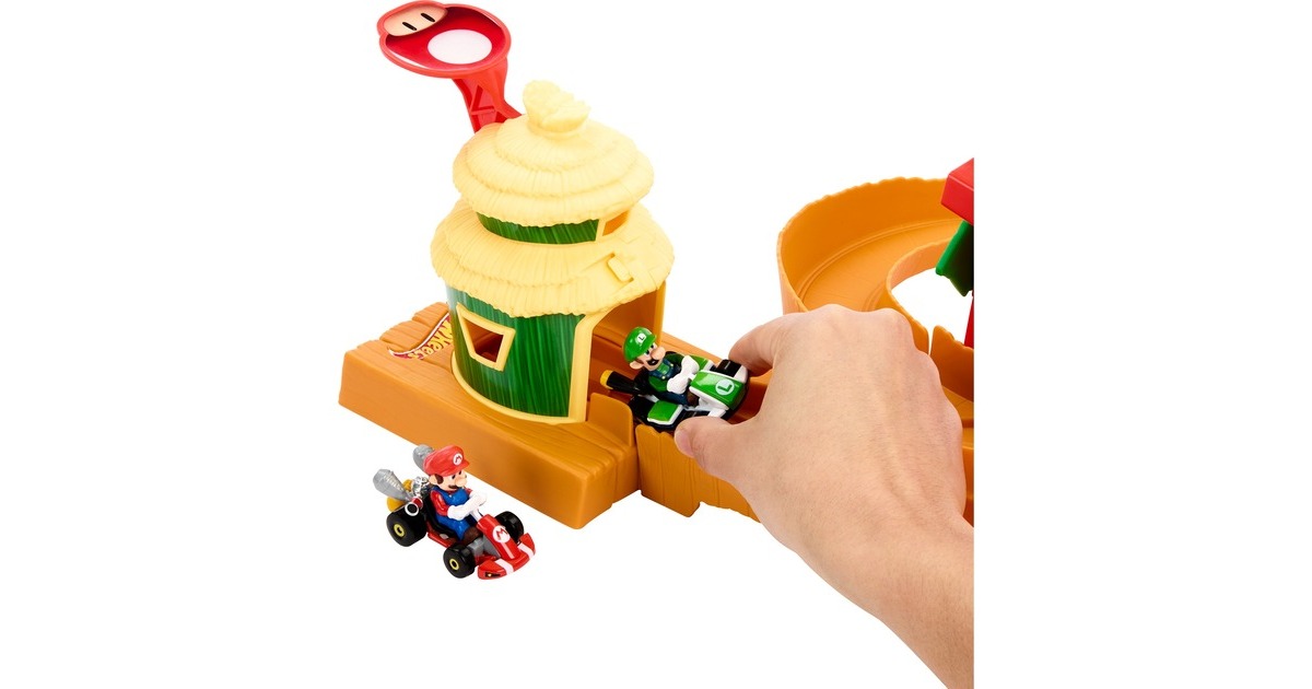 Hot Wheels Mario Kart Kong Island Track Set, Spielfahrzeug