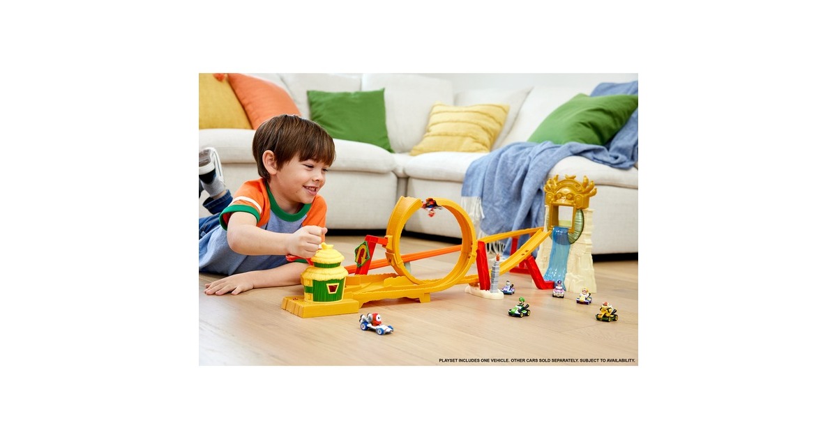 Hot Wheels Mario Kart Kong Island Track Set, Spielfahrzeug