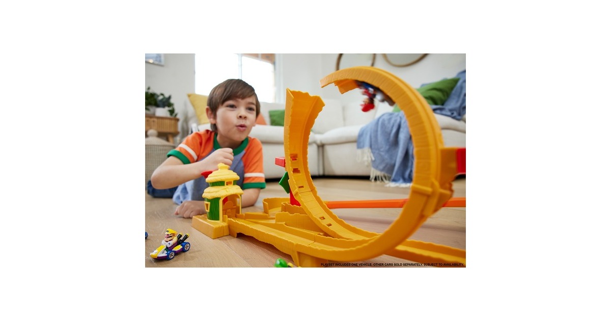 Hot Wheels Mario Kart Kong Island Track Set, Spielfahrzeug