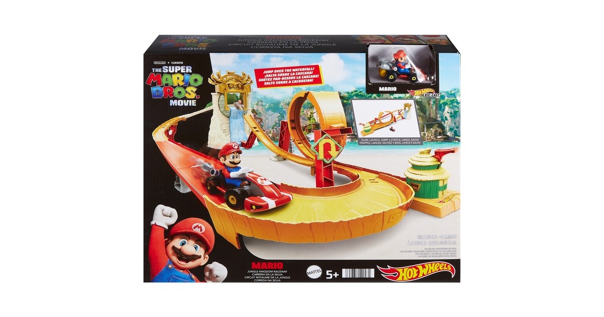 Hot Wheels Mario Kart Kong Island Track Set, Spielfahrzeug