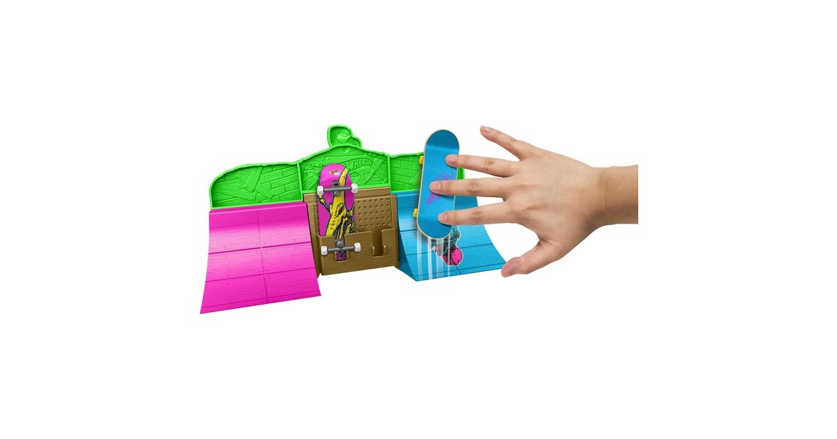 Hot Wheels Skate Neon Bones Hawk HQ Skatepark, Spielfahrzeug