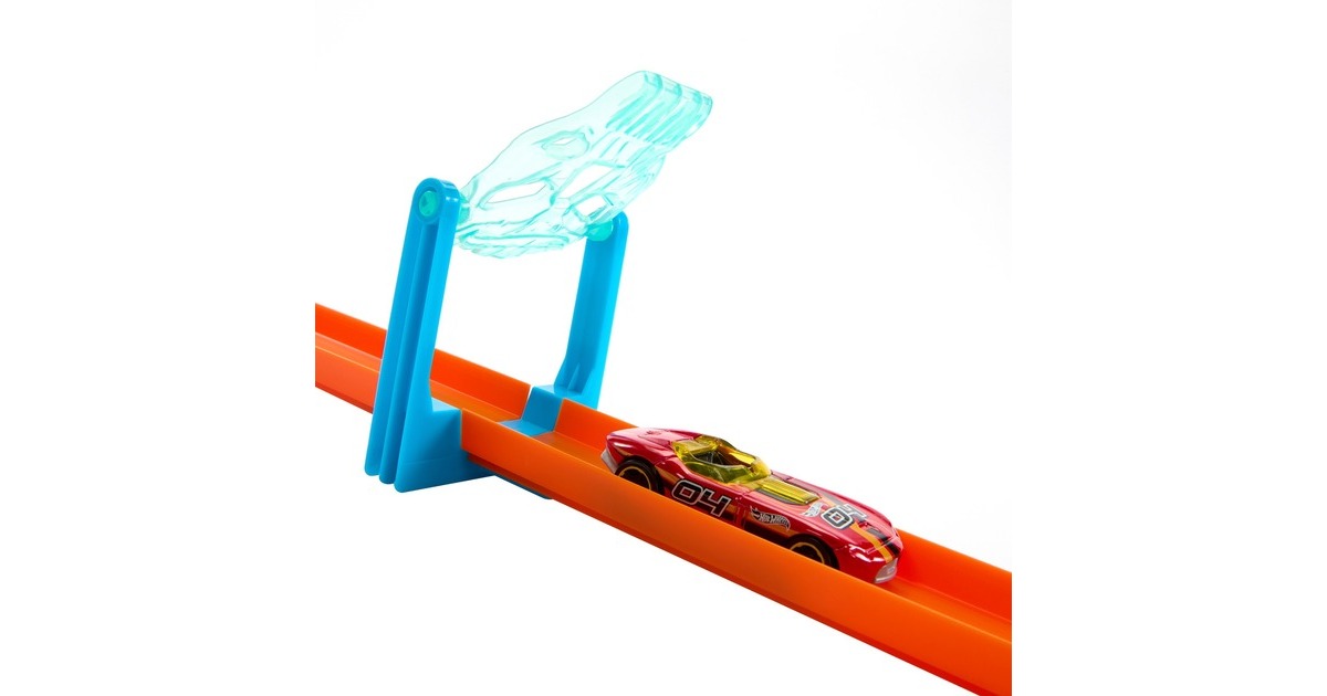 Hot Wheels Track Builder Ice Crash Pack, Rennbahn(inkl. 1 Spielzeugauto)