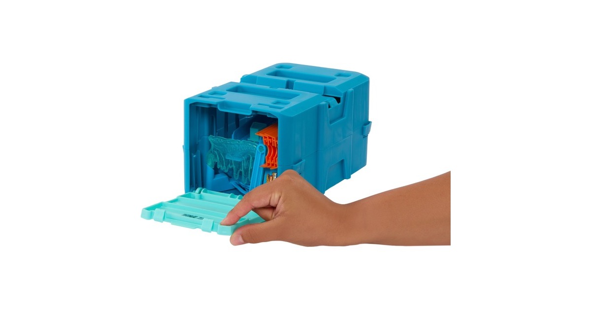 Hot Wheels Track Builder Ice Crash Pack, Rennbahn(inkl. 1 Spielzeugauto)