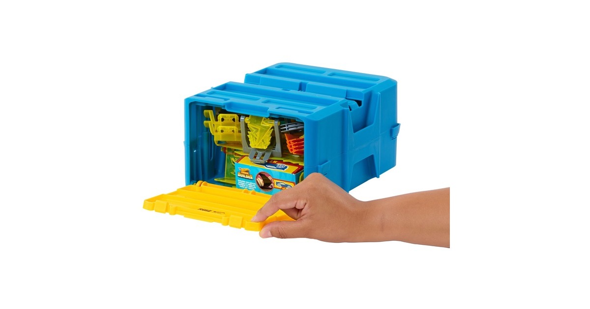 Hot Wheels Track Builder Lightning Boost Pack, Rennbahn(inkl. 1 Spielzeugauto)