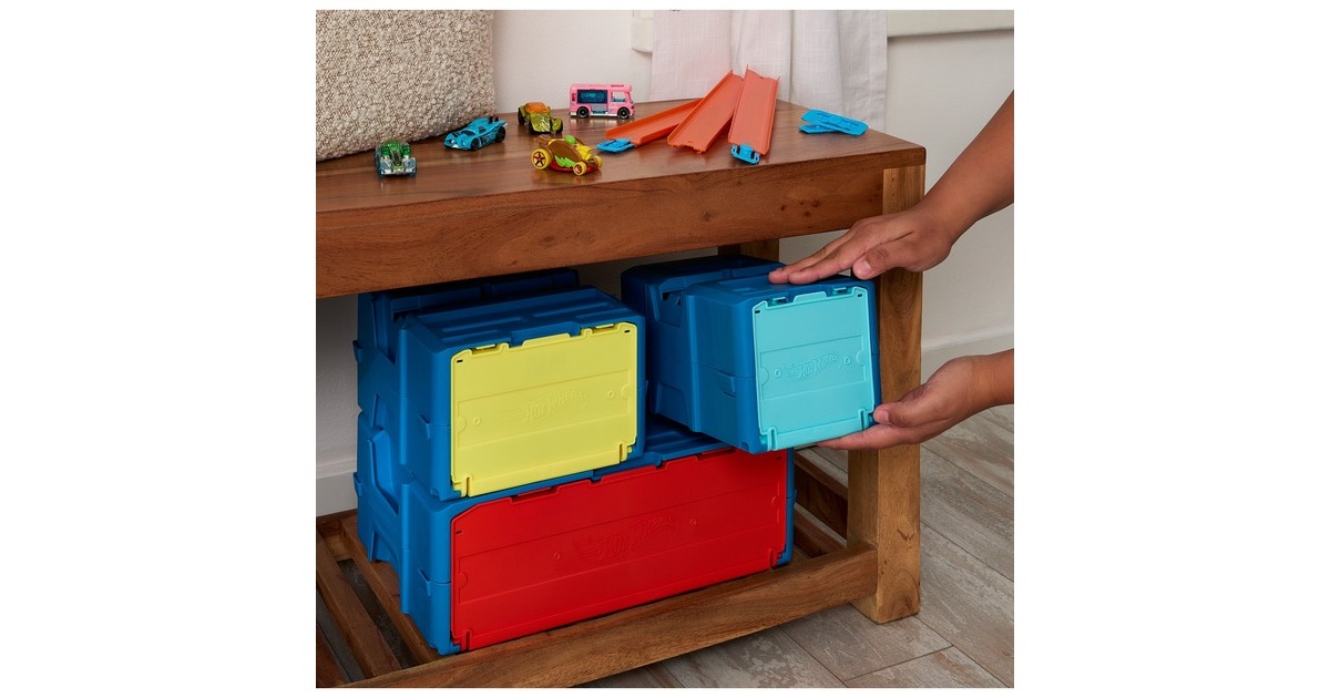 Hot Wheels Track Builder Lightning Boost Pack, Rennbahn(inkl. 1 Spielzeugauto)