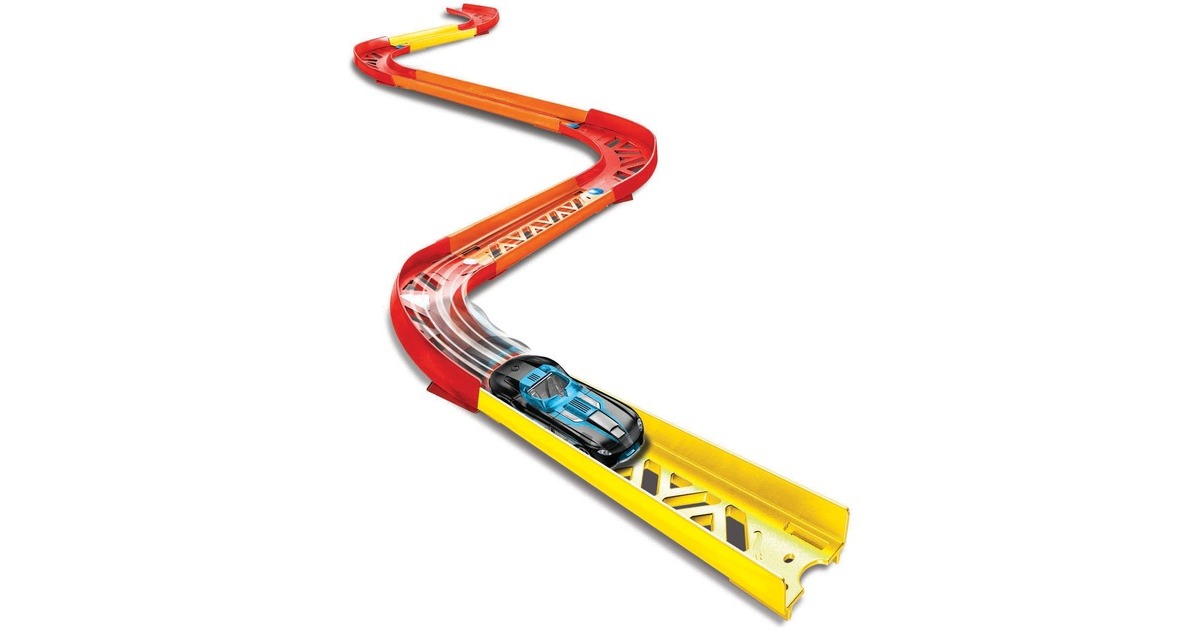 Hot Wheels Track Builder Unlimited Premium-Kurven-Set, Rennbahn