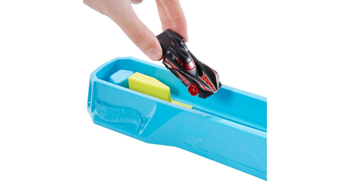 Hot Wheels Track Builder Unlimited Weitsprung-Set, Rennbahn