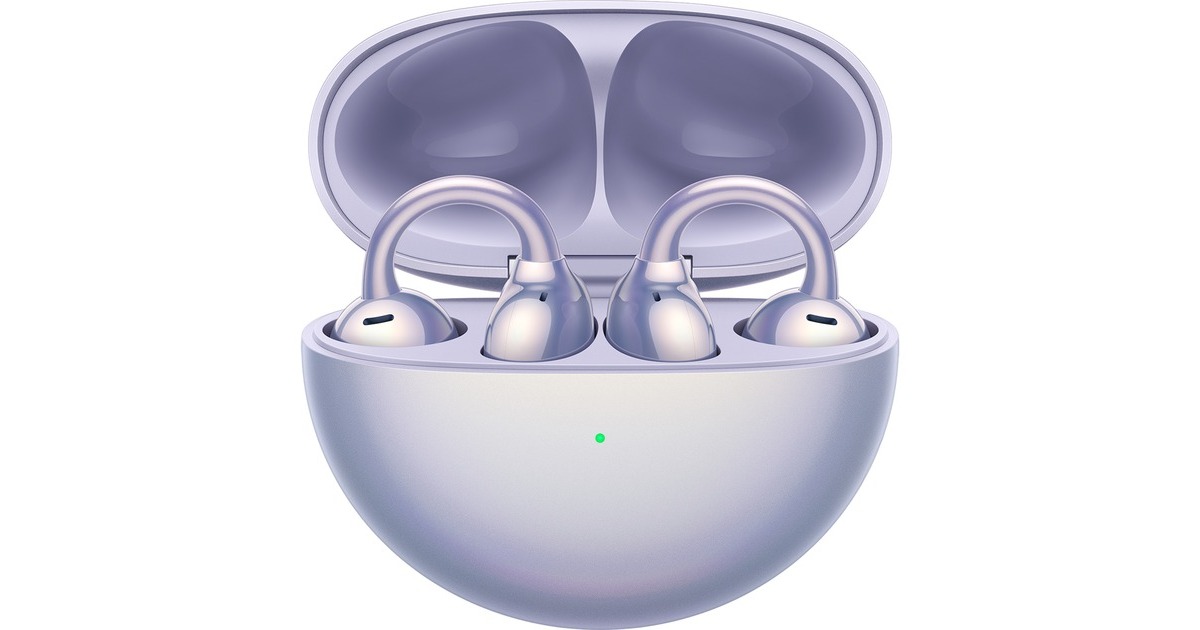 Huawei FreeClip, Kopfhörer(lila, Bluetooth, USB-C)