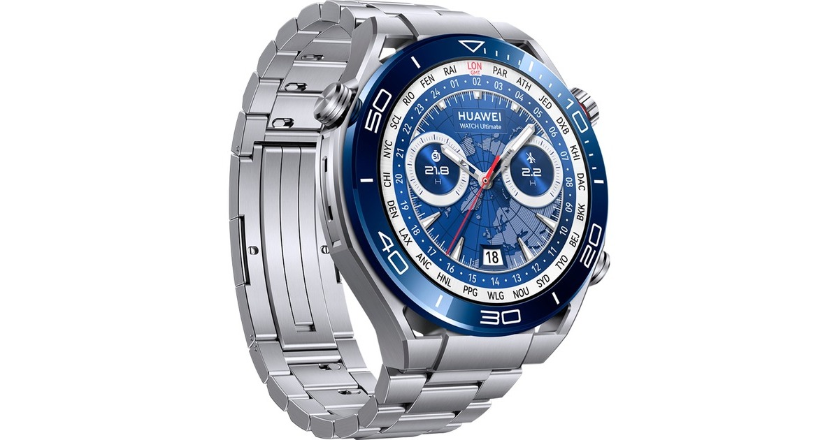 Huawei WATCH Ultimate, Smartwatch(silber/blau)