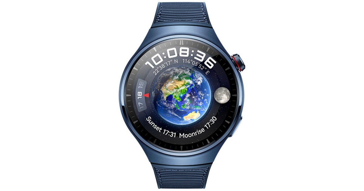 Huawei Watch 4 Pro (Medes-L19W) bu, Smartwatch(blau, Armband: blau, aus Fluorelastomer)