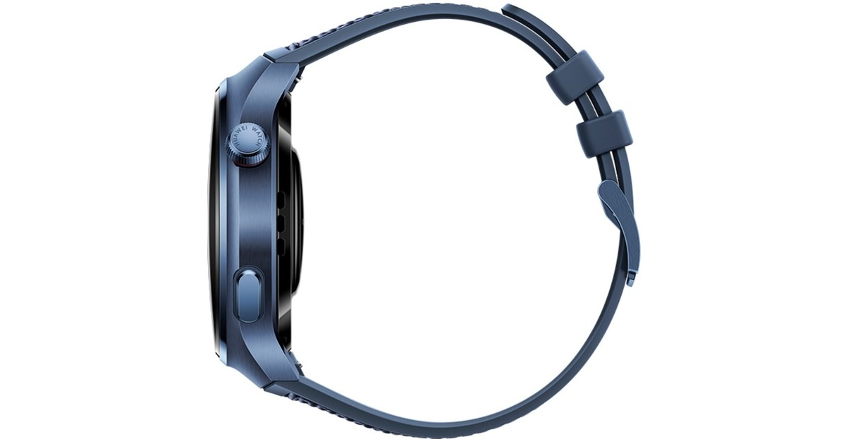 Huawei Watch 4 Pro (Medes-L19W) bu, Smartwatch(blau, Armband: blau, aus Fluorelastomer)