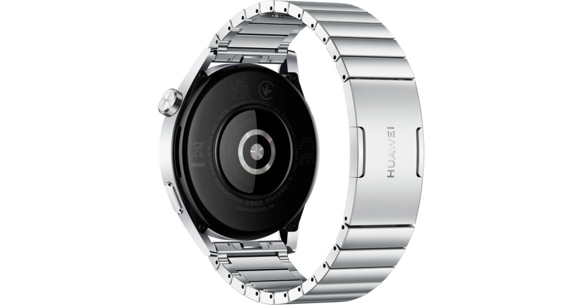 Huawei Watch GT3 46mm (Jupiter B29T), Smartwatch(silber, Edelstahlarmband)