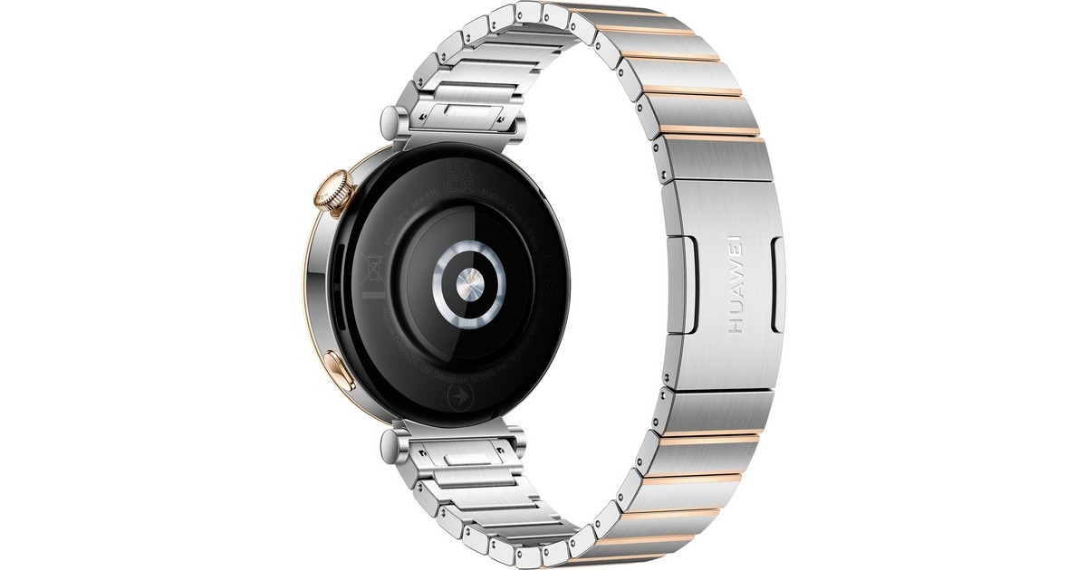 Huawei Watch GT4 41mm (Aurora-B19T), Smartwatch(silber, Edelstahl-Armband)