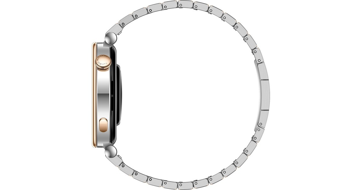 Huawei Watch GT4 41mm (Aurora-B19T), Smartwatch(silber, Edelstahl-Armband)