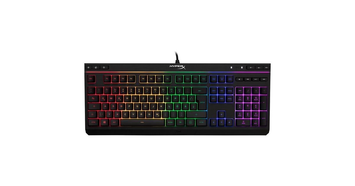 HyperX Alloy Core RGB, Gaming-Tastatur(schwarz, DE-Layout, Membran)