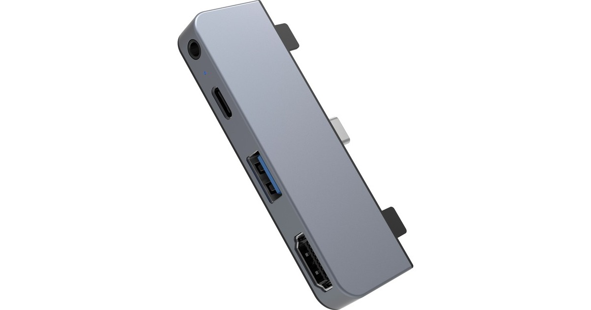 Hyper 4-in-1 USB-C Dock, Dockingstation(dunkelgrau)