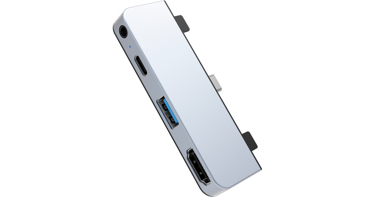 Hyper 4-in-1 USB-C Dock, Dockingstation(silber)