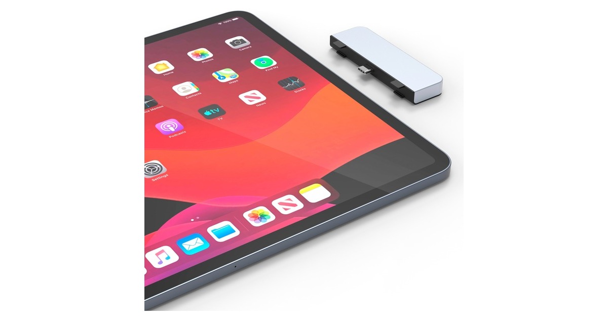 Hyper 4-in-1 USB-C Dock, Dockingstation(silber)