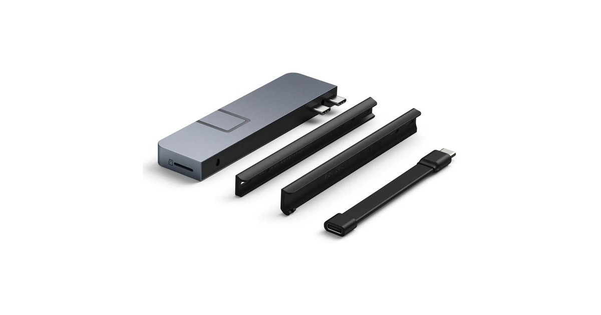 Hyper DUO PRO 7-in-2 USB-C Hub, Dockingstation(grau, USB-C, HDMI, USB4)