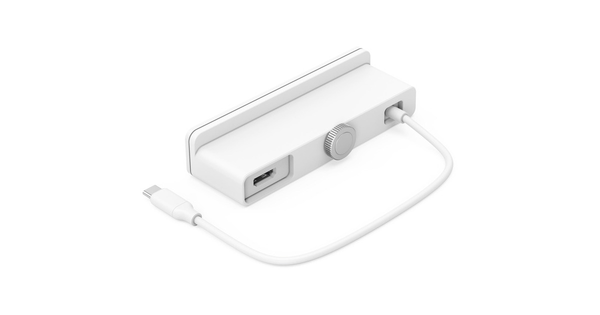 Hyper HyperDrive 6-in-1 USB-C Hub für iMac, USB-Hub(weiß)