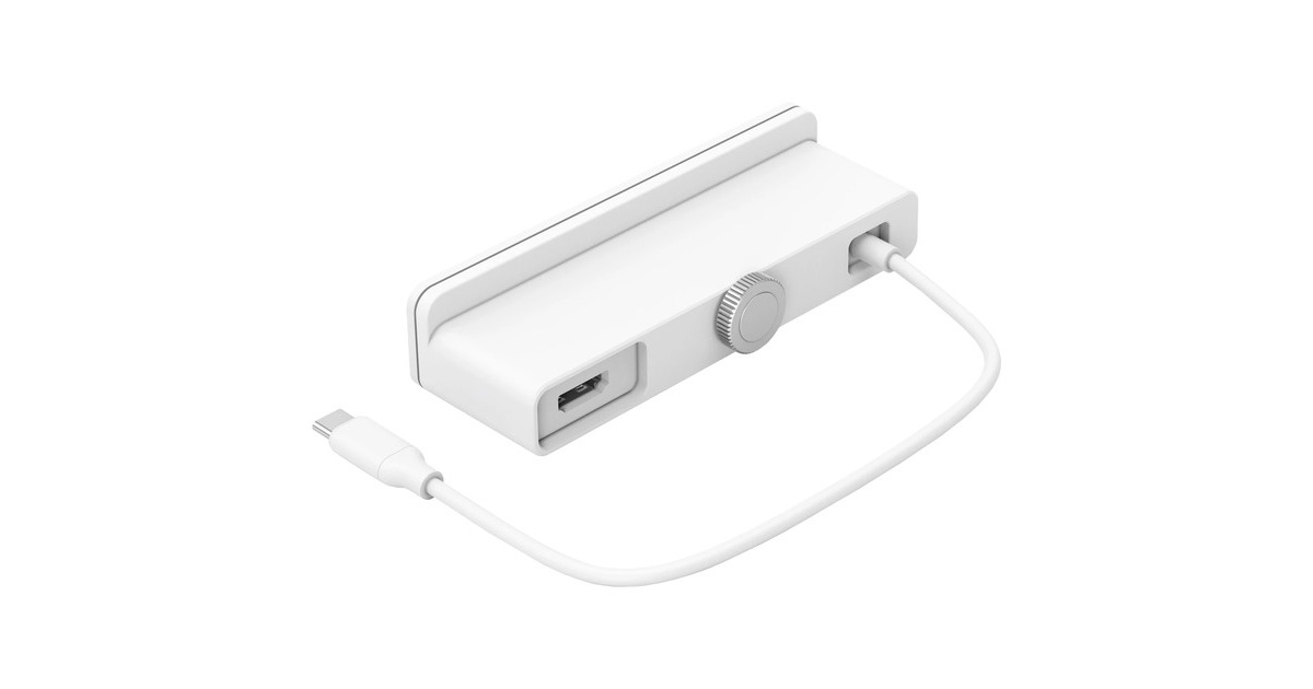Hyper HyperDrive 6-in-1 USB-C Hub für iMac, USB-Hub(weiß)