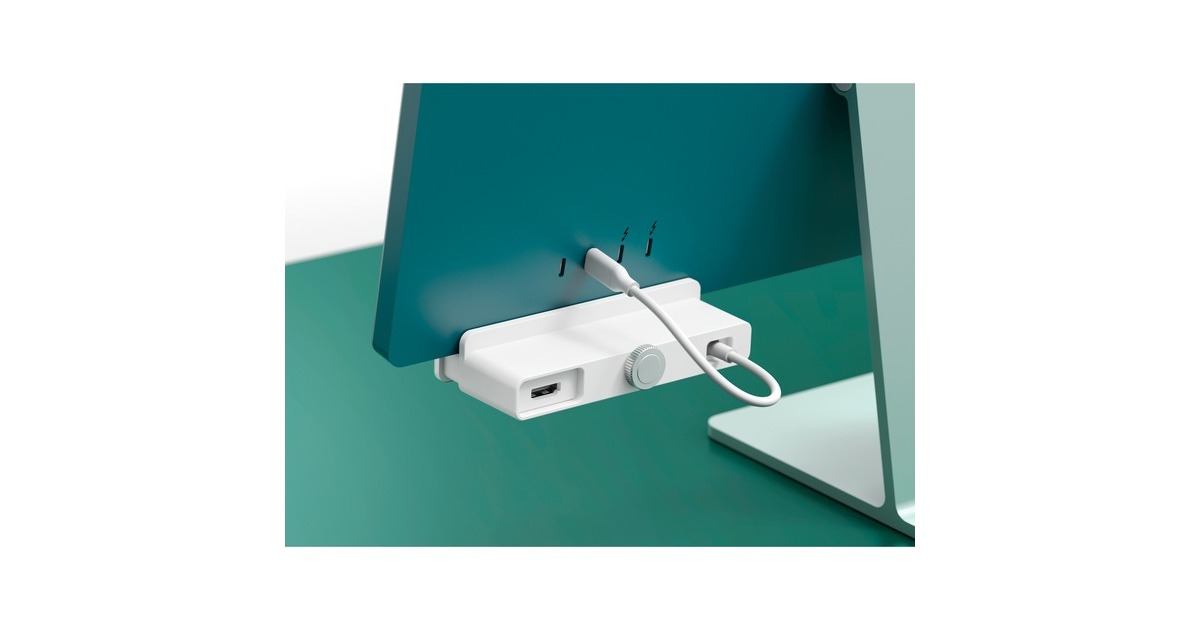 Hyper HyperDrive 6-in-1 USB-C Hub für iMac, USB-Hub(weiß)
