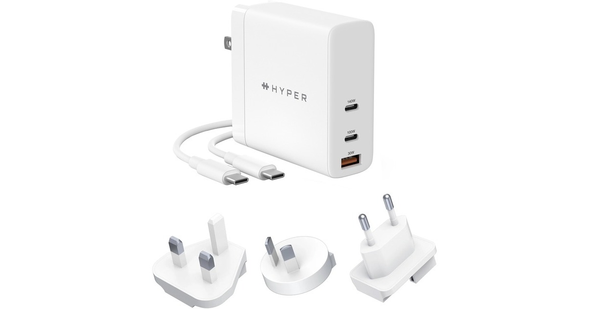 Hyper Juice 140W PD 3.1 USB-C Charger, Ladegerät(weiß)